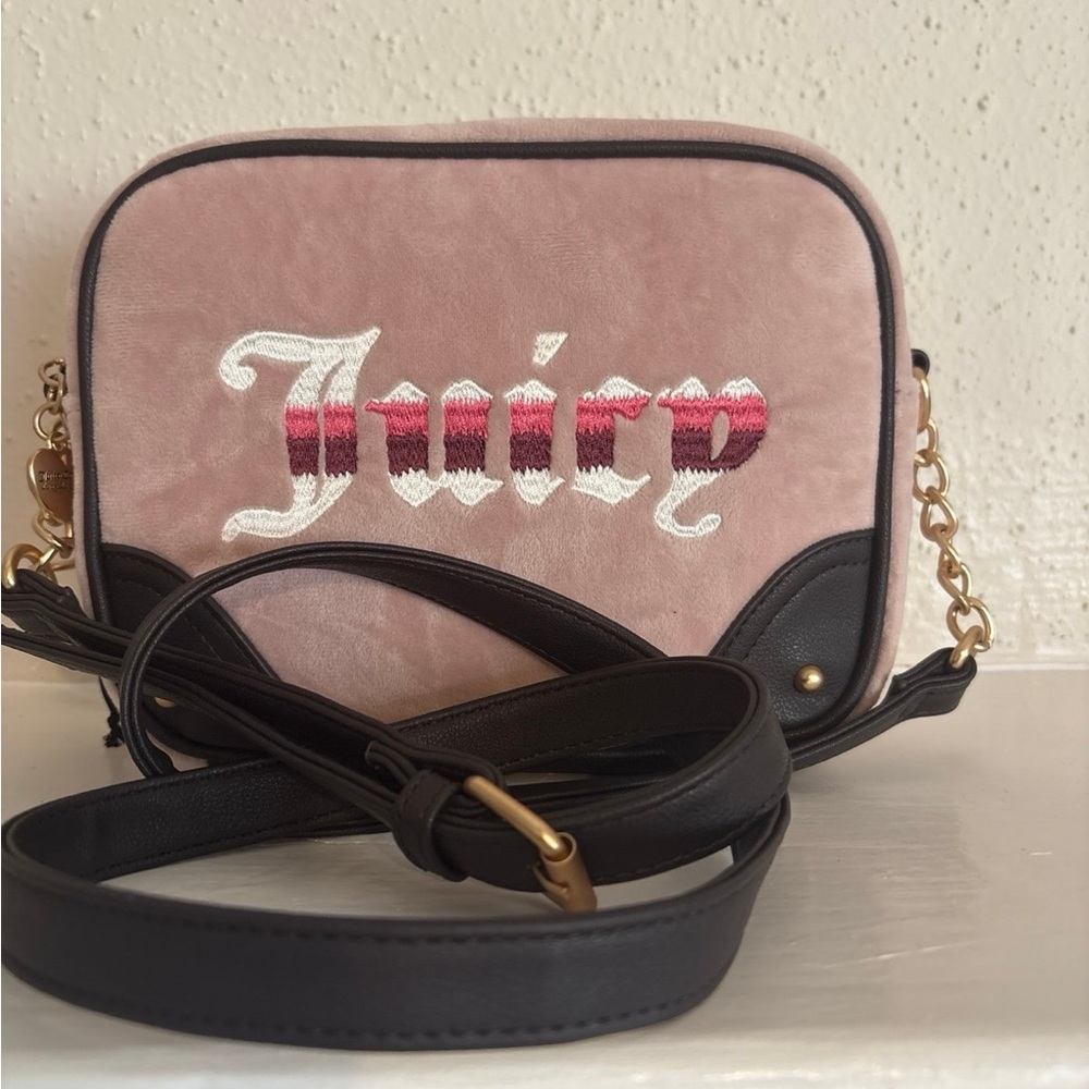 Juicy Couture Pink and Black Crossbody Bag nwot